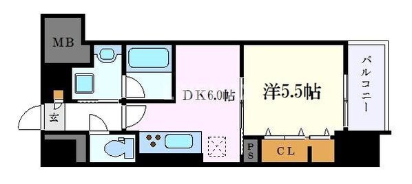 エスカルコートの物件間取画像